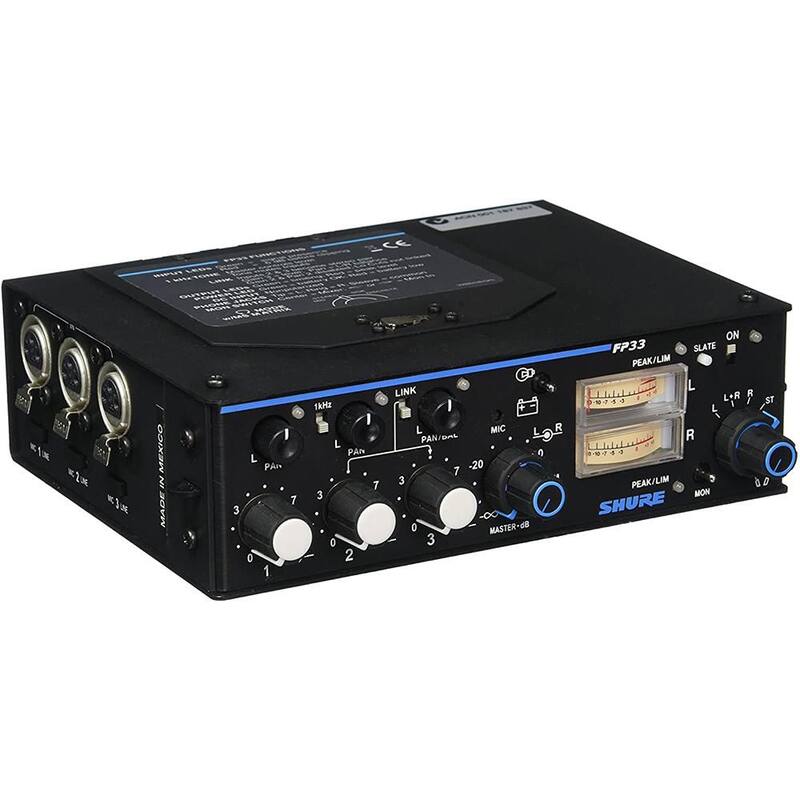 SHURE FP33 プロ用ポータブルステレオミキサー 一式　完動・美品 Mixer Estereo P/Mic Shure FP33 - Microfone Dinâmico - Magazine Luiza